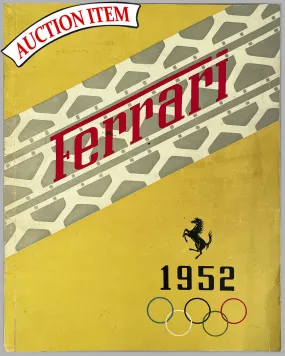 1952 Ferrari yearbook published by the factory