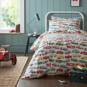 Cath Kidston Vintage Cars 100% Cotton Duvet Set