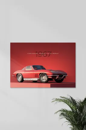 CHEVROLET CORVETTE STINGRAY | VINTAGE CAR #2 | CAR POSTERS