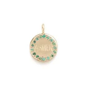 Custom Engravable Circle Charm