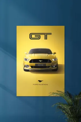 FORD MUSTANG GT | VINTAGE CAR #1 | CAR POSTERS