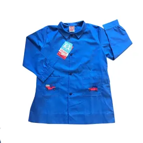 French Vintage 1960's Blue School Blouse /  5-6 Years