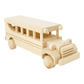 Wooden Vintage Style School Bus - Bennett